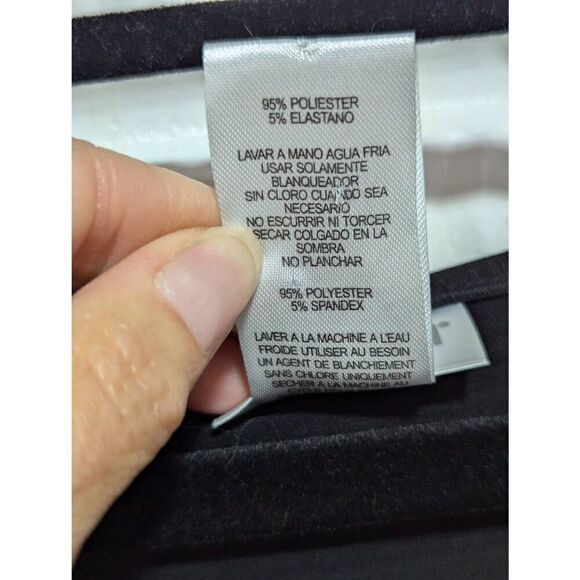 Dotti Women's Black Crew Neck Fringe Bottom Bat Sleeve Tunic Blouse Size Small - Picture 6 of 6